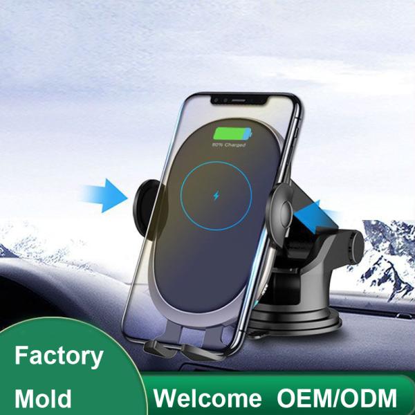 Auto Clamping Wireless Car Charger Dashboard Windshield Holder