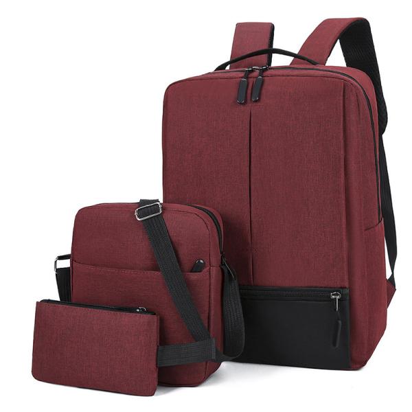 3pc Mens Work Laptop Backpack Set Smart Travel Backpack Set Unisex