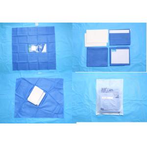 Quality Single SMS Waterproof Hospital Surgical Eye Drape Pack with CE for sale