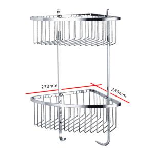 Shower Corner Basket Bathroom Items Satin Stainless Steel Finishing