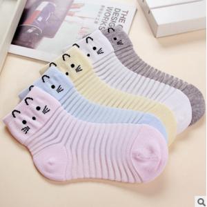Custom logo, design popular babes cute cat printed cotton socks