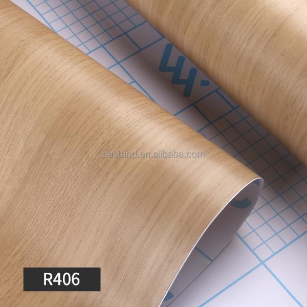 PVC Retro Wood Grain Self-Adhesive Wallpaper Peel And Stick Waterproof Stickers Removable Anti-Scratch For Kitchen
