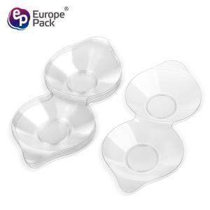 Clear partition plastic disposable breakable plates for sale
