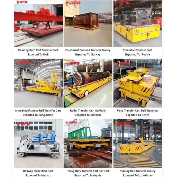 battery automated transfer heavy load cart railless 15 tons