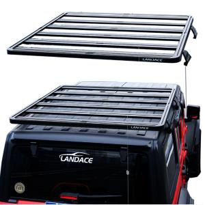 Silver Black Luggage Rack Roof Bar for Jeep Wrangler JK Rail Frame M Compass