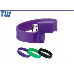 Eco Friendly Silicon Personalized Bracelet 2GB USB Memory Stick Drive