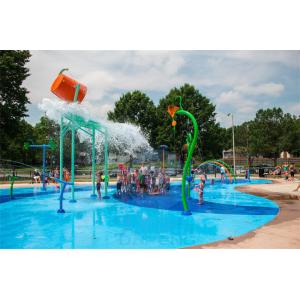 Customized Fiberglass Water Park Pouring Bucket And Galvanized Steel Water