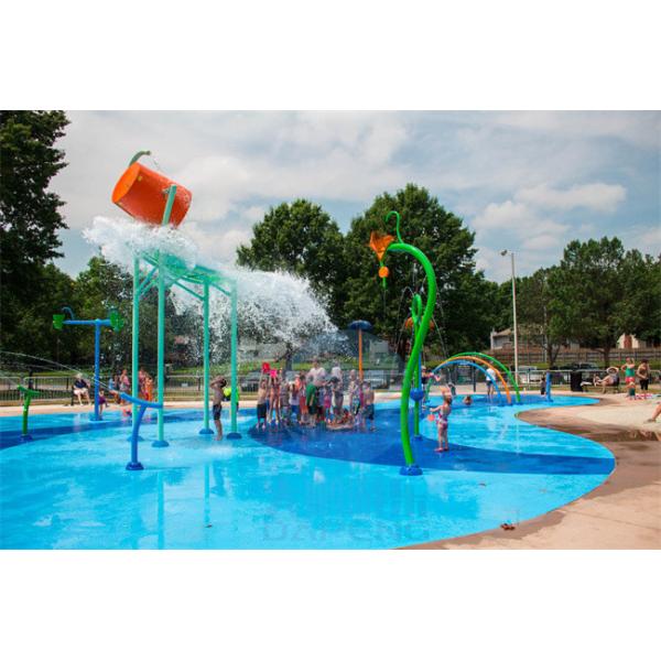 Customized Fiberglass Water Park Pouring Bucket And Galvanized Steel Water