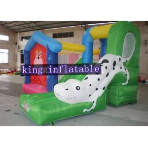 Quality Amusement Park Commercial Bouncy Castles With Dalmatians Slides For Rental for sale