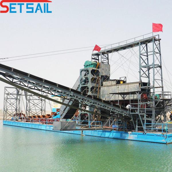 Chain Bucket River Sand Dredger Used in River Sand Mining