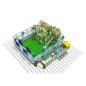 Dinosaur Themed Kids Indoor Playground Equipment Jungle Animals 5m Height