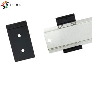 DIN Rail Mount Clip 1.08 Width Universal 35mm Black Aluminum DIN Rail Fixed