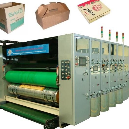 Buy 5 Ply Cardboard Box Flexo Printer Slotter Die Cutter 1200x2600 at wholesale prices