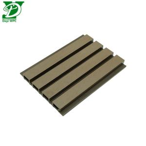 Waterproof Durable Environmental Trough Surface WPC External Wall Cladding