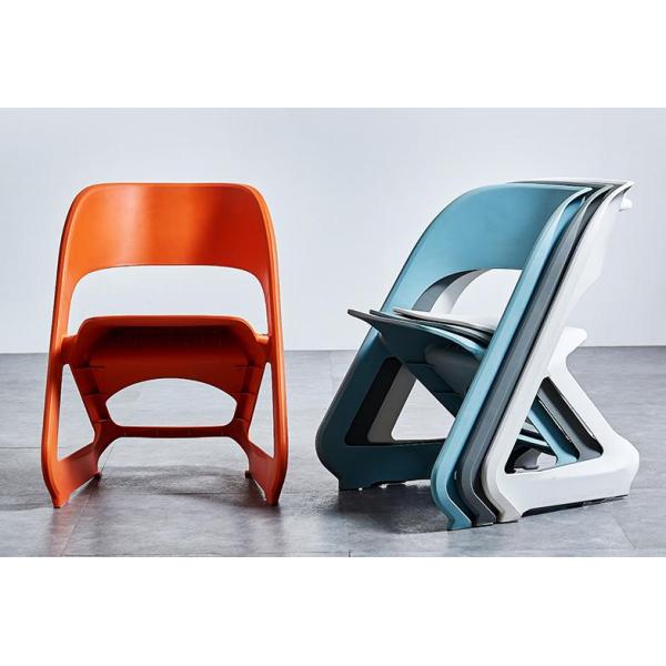 Nordic plastic chair household backrest adult dining chair lazy man creative outdoor leisure negotiation chair