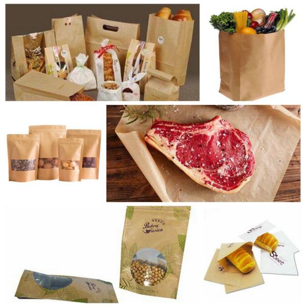 FDA Approved 60gsm 70gsm Brown Coated Butcher Paper Roll For Wrapping Meat