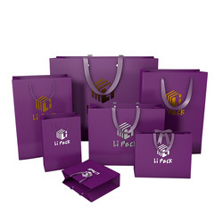 Luxury Custom Printed Paper Bags For Wine Retail Shopping