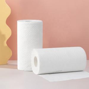 Customized White Kitchen Paper Hand Towel Tissue of Zero Bleaching
