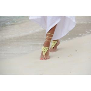 crochet barefoot sandal, bangle, anklet, bridesmaid accessories,bridal