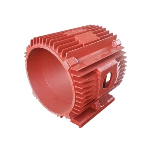 Buy Sandblasting Die Casting Red Round Aluminium Motor Casing at wholesale prices