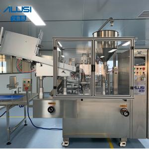 Pneumatic Tube Filling Sealing Machine , SUS316L SS304 Toothpaste Packaging