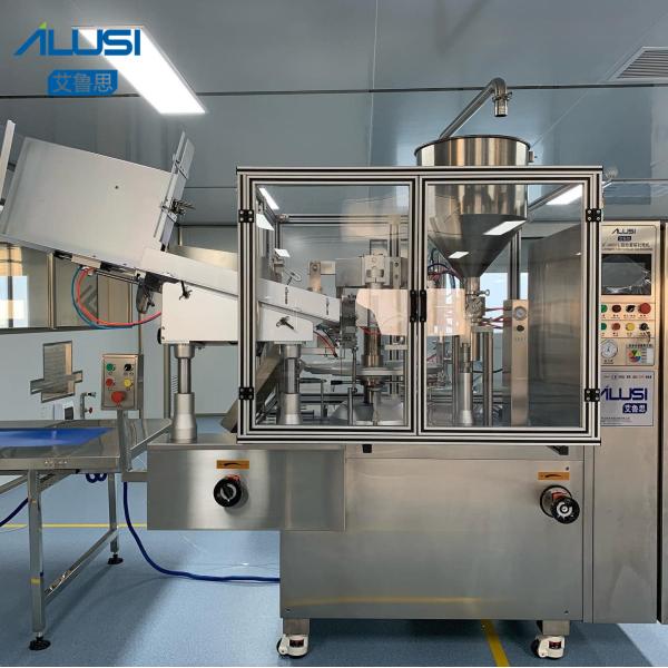 Buy Pneumatic Tube Filling Sealing Machine , SUS316L SS304 Toothpaste Packaging Machine at wholesale prices