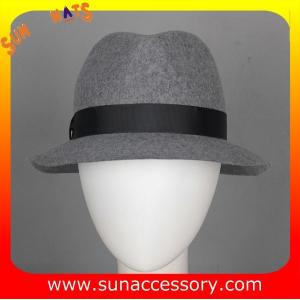 T8981177 Sun Accessory customized fashion winner 100% wool felt fedora hats,