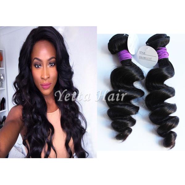 Buy Durable100g Natural Wave Peruvian Human Hair Weave Without Chemical at wholesale prices