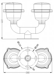 32.5cd Dual Head FAA L810 Aviation Obstruction Light