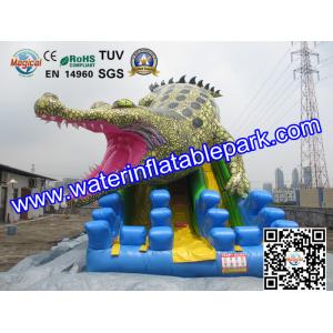 Quality Commercial Crocodile Inflatable Slide , Inflatable Water Slide For Rental for sale