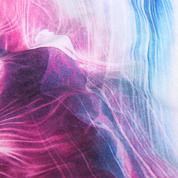 CPG Global Women's Fitness Legging Sport Running Pants Yoga Watercolor Blue Print High Quality HK16