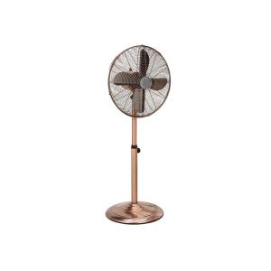 16 '' Retro Metal Construction Standing Oscillating Fan With 100% Full Copper