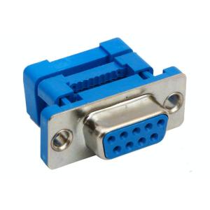 Female Male Small Electrical Connectors IDC Crimp Type D-SUB Connector For Flat