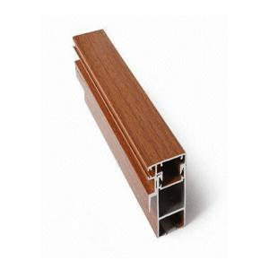 Extrusion Aluminum Window Profiles Wood Effect Powder Coatings