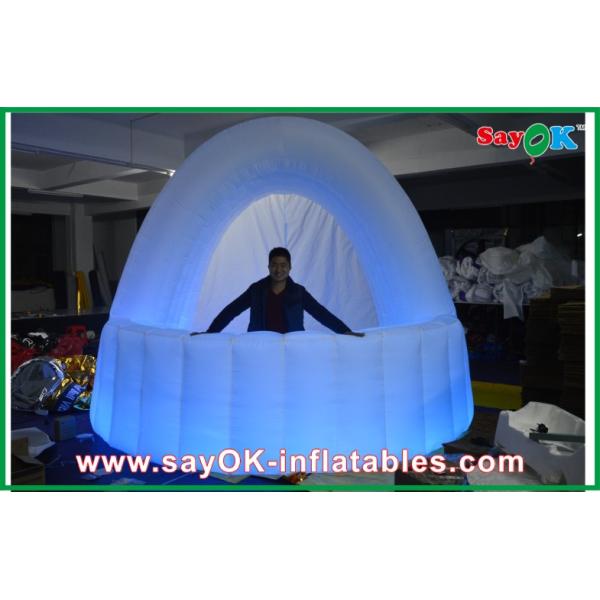 Outdoor PVC / Oxford Cloth Inflatable LED Show Tent , Customized LED Bar Counter Inflatable Work Tent