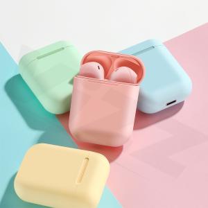 Macaron Pink Blue Yellow Waterproof 4h TWS Bluetooth Earphones