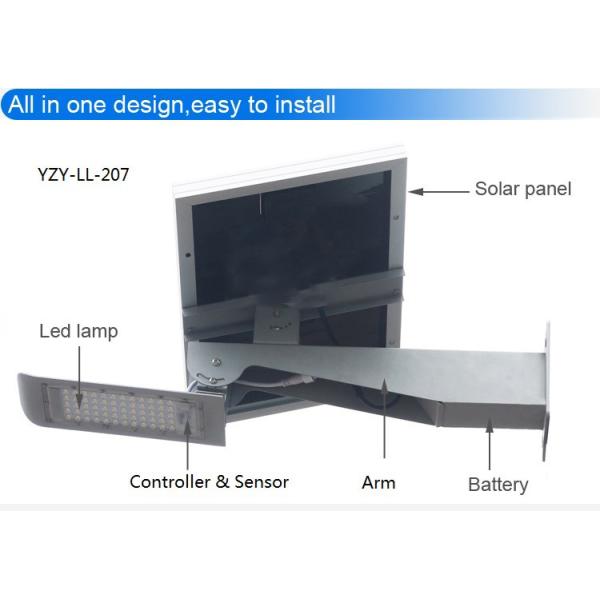China High Power Waterproof Street Light Using Solar Panel / Solar Led Street Lamps on sale