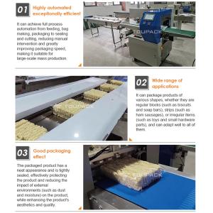 Horizontal Wrapping Flow Pack Packing Machine Disposable Plates Kitchen