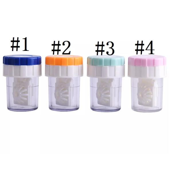 Plastic Manually Contact Lens Cleaner Case Washer 5x3.6cm