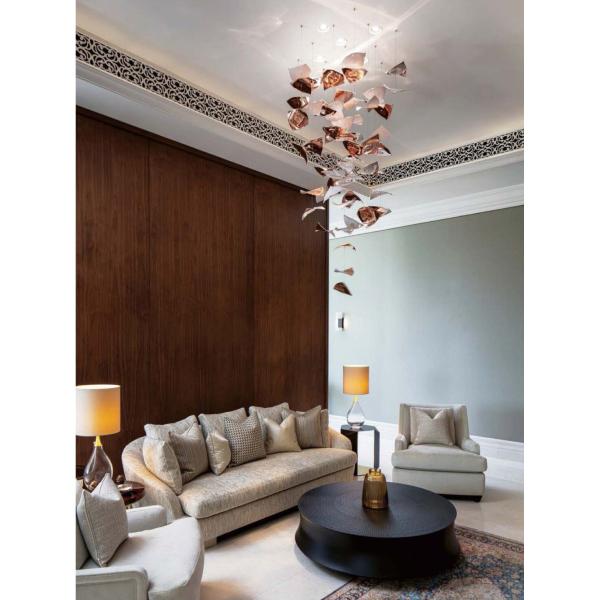 Custom-Made Large Foyer Chandelier Lighting Glass Art Design Banquet Light Crystal Chandelier