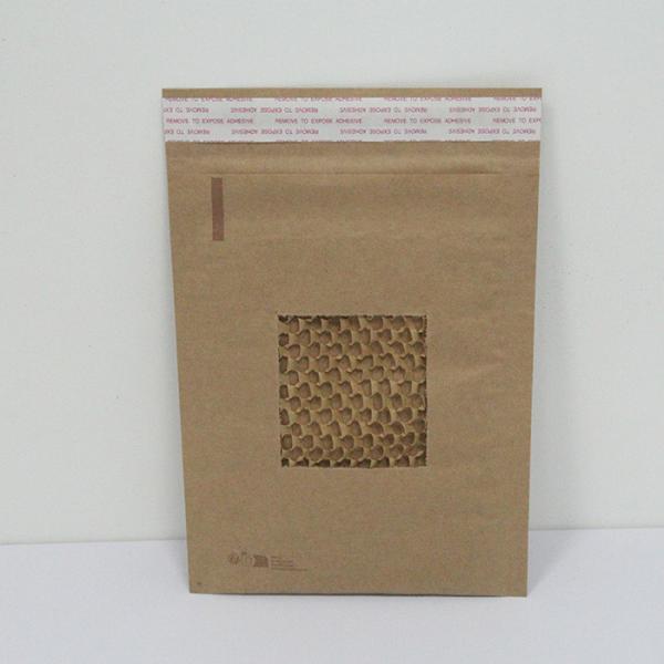 Custom Degradable Mailing Bags 25x35cm Floral / Geometric Honeycomb Padded