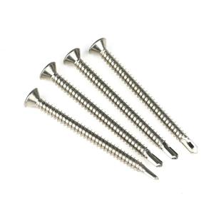 Flat Head Phillips 50mm Self Drilling Screws Tek Lag Bolts Stainless Steel