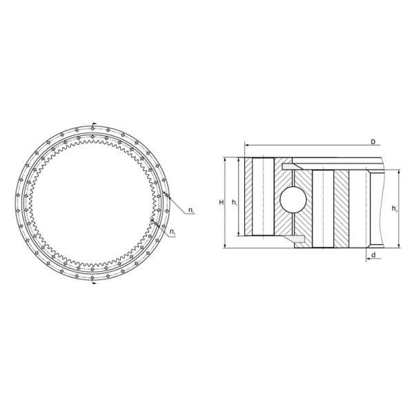 9245698 Slewing Bearing Swing Ring Circle for ZAX330-3 ZX330-5G ZX350-3 ZX400L-5G Excavator