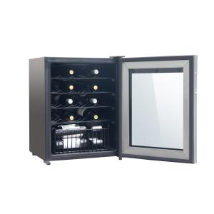 Deluxe 24 Bottles Single Zone Wine Cooler 50-85% Humidity Range CE Certificated