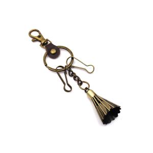 Silk screen printing Zinc Alloy Keychain Carabiner Badminton Keyring