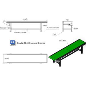 4M SMT Production Line Repair Welding PCB Belt Conveyor 220VAC 1Ph