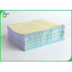 Blue Yellow 55gsm Carbonless Copy Paper Reel CB CF CFB