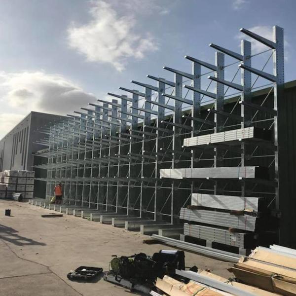 Buy Q235B Cantilever Racking System 8m Auto Industrial Cantilever Shelving at wholesale prices