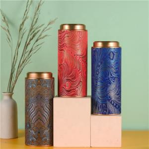 Cylinders Paper Tube Pen Holder With Lids Matte Lamination Blister Inserted
