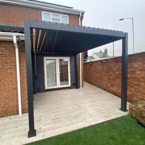 3x4m 4x4m Aluminum Pergola Villa Garden Leisure Shade Outdoor Pavilion